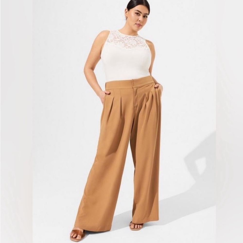 Torrid Tan Wide-Leg Pants